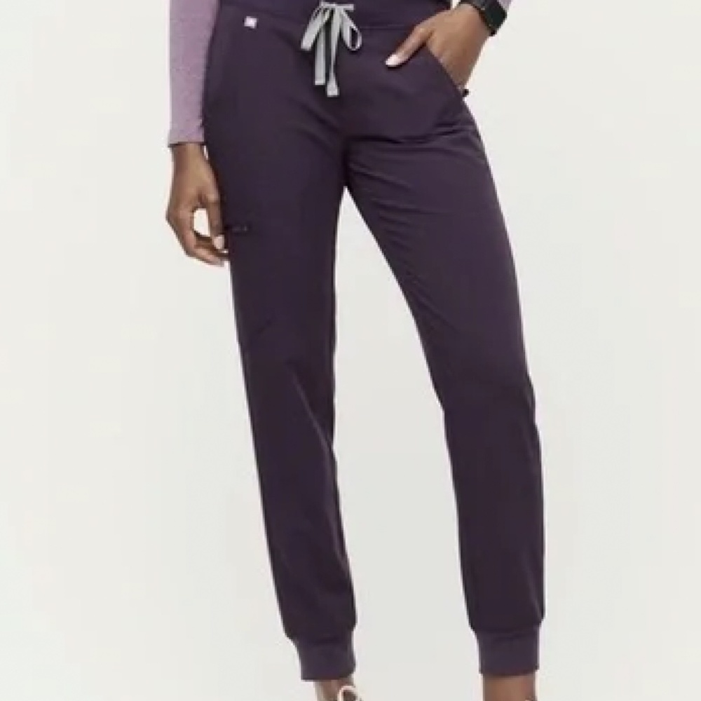 Figs Zamora Jogger Pant Scrubs Purple Shadow XL Petite
